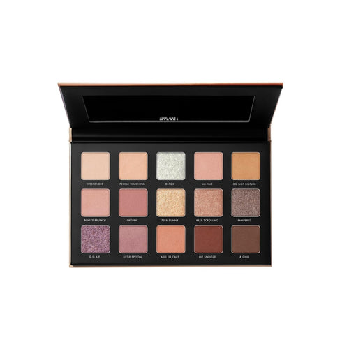 Milani Gilded Nude Hyper Pigmented Eyeshadow Palette, 15 Natural Makeup Colors for Everyday Look