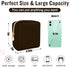 Nylon Mini Makeup Bag for Purse, Preppy Small Cute Makeup Bag Cosmetic Zipper Pouch Purse, Waterproof Travel Coin Pouch Sanitary Napkin Storage Bag Clutch Makeup Organizer Pouch for Women(Brown)