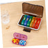 Weekly Pill Organizer Box Small Portable Travel Medicine Case with Multi-Grid Compartments for Morning and Evening