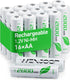 WENJOOP AA Rechargeable Batteries 16 Pack, 2800mAh NiMH 1.2V, Low Self-Discharge, Long-Lasting Double