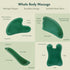 Rena Chris Guasha Massage Tool - 4 Pcs Gua Sha Facial Tool for SPA Acupuncture Therapy, Green