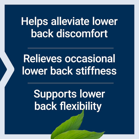Life Extension Lower Back Relief Supplement, 60 Capsules - Chinese Chaste Tree & Ginger Extract for Discomfort &