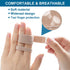Sumifun Hammer Toe Corrector Straightener for Women, 12 Packs of Toe Tapes, Beige Toe Brace for Broken & Crooked Toes