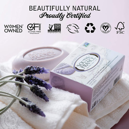 South Of France Natural Lavender Fields Bar Soap, 6 Oz, 20009