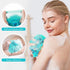 2Pcs Shower Loofahs Bath Sponges, 60g Large Soft Nylon Mesh Puff Balls, Exfoliating Body Scrubber Set for Men & Women