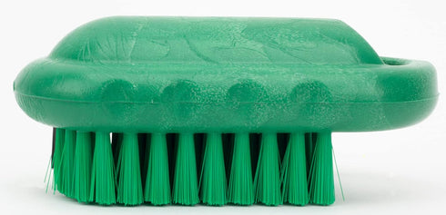 SPARTA Nail Scrub Brush Commercial-Grade, Heavy-Duty Hand and Fingernail Brush with Stiff Bristles for Gardeners, Mechanics, And Foodservice Personnel, Plastic, 5 Inches, Green