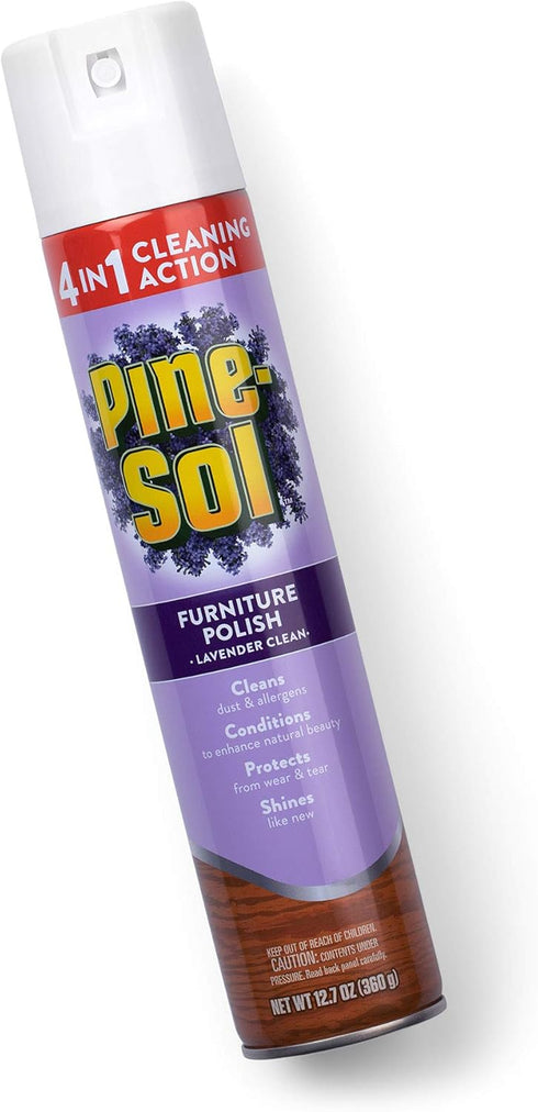 Pine-Sol Furniture Polish Spray, 12.7 Ounces, Fresh Lavender Scent