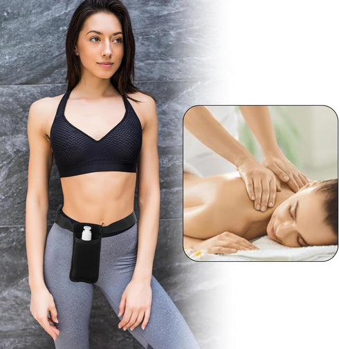 YBEATY Massage Bottle Bag Professional Massage Waist Oil Case Adjustable Lotion Case Organizer Belt Comfortable Durable