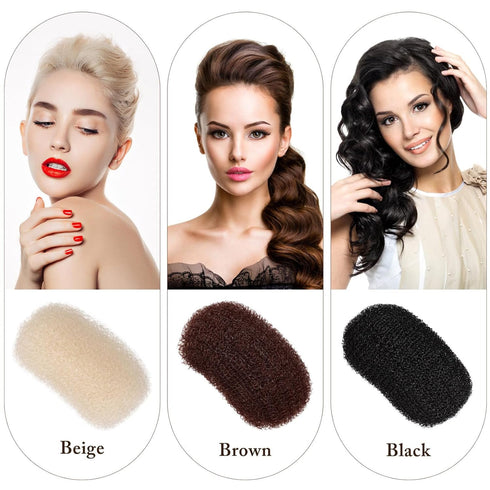 LALAFINA 5Pcs Hair Base Sponge Bump Up Clips, DIY Volume Hair Accessories for Women Girls