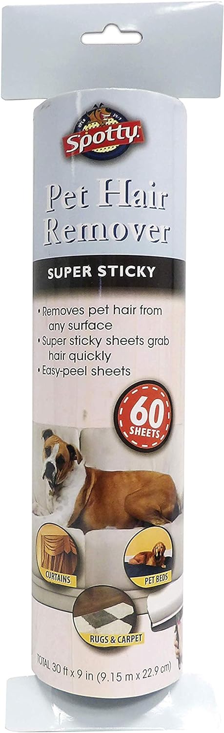 Supersize Extra Sticky Adhesive Lint Roller Refill, 60 Sheet ct, Pet Hair Remover