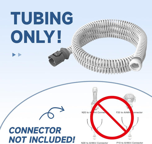 Yosopherier F20/N20/P10/N30 1PCS Replacement Tubing for ResMed AirMini Hose Tube, Compatible with ResMed AirMini CPAP