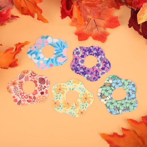 25pcs Adhesive Patches for Dexcom G7 - Waterproof Over Patch with Hole Sensor Covers, Flower Adhesive Tape