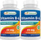 Best Naturals Vitamin B6 25mg - 250 Tablets (Pack of 2)