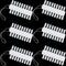 Maitys 6 Sets 216 Tips Double Layer Nail Color Display Card, Plastic Nail Polish Sample Display with Chain