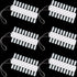 Maitys 6 Sets 216 Tips Double Layer Nail Color Display Card, Plastic Nail Polish Sample Display with Chain