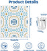 6 Pack Swedish Dishcloths for Kitchen, Reusable Paper Towels Swedish Dish Towels with Clips, Absorbent Dish Cloth No Odor for Cleaning Home Kitchen(Geometric Patterns)