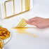 LITOPAK 200 Pack Paper Hand Towels for Bathroom - Guest Disposable Napkins for Kitchen, Wedding, Party, Dinner, Gold