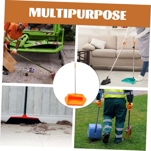 Heavy Duty Dust Pan for Home Tools, Long Handled Dustpans, Garden Dustpans, Sanitation Tool, Garbage Clamp