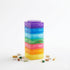 Leezaule Pill Organizer 4 Times A Day 7 Days Stackable Twist-Lock Rainbow Color-Coded