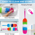 2 Pack 22-Inch Rainbow Reusable Microfiber Dusters, Bendable Washable Feather Duster for Home, Office, Car Cleaning