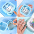 Prudiut Hair Tie Organizer, Small Hair Clip Jewelry Holder for Baby Teen Girl Women, Blue and White