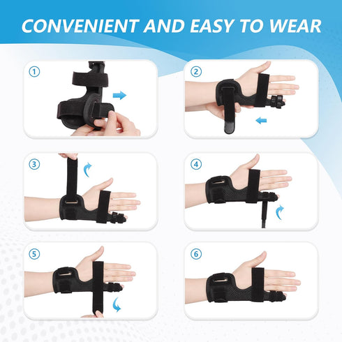 Pinky Finger Splint, Finger Splint for Broken Finger, Trigger Finger, Metacarpal Splint Hand Brace for Tendonitis Pain