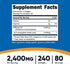 Nutricost CLA (Conjugated Linoleic Acid) 2,400mg, 240 Softgels - Gluten Free, Non-GMO, 800mg Per Softgel