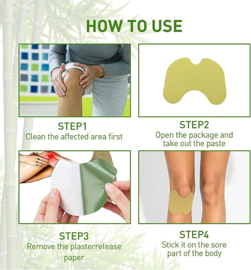 Knee Joint Relief Patches, Natural Knee Patch, 36 Pcs Joint Patch for Pain Relief