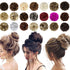 Messy Bun Hair Piece, Thick Updo Scrunchies Hair Extensions for Women, Dark Auburn