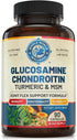 Glucosamine Chondroitin MSM Turmeric Boswelia - Joint Support Supplement for Inflammatory Response, Occasional