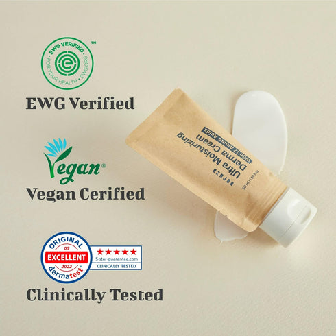 Ultra Moisturizing Derma Facial Cream - 2EA - Deep Hydrating Moisturizer, EWG Verified, Non-Sticky, Unscented