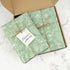 100 Sheets Sage Green Wildflowers Tissue Paper, Green White Floral Printed for Boho Themed Baby Shower, Weddings