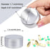 Metal Pill Case for Purse, Waterproof Daily Pill Box, Portable Organizer for Pills/Vitamins/Fish Oil, Silver Medium