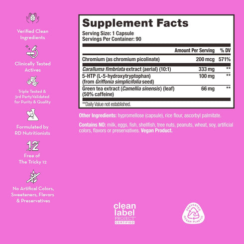 HUM Skinny Bird Appetite Suppressor for Women with Caralluma, Chromium, Green Tea Extract (90 Capsules)
