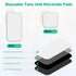 24 PCS Electrode Replacement Pads for TENS Unit & Portable Hard EVA Travel Case, Protective TENS Accessories Carrying