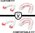 Small Mouth Guard for Women – 2 Sizes, Custom Fit, Non-Bulky, 4 Mouth Guards for Teeth Grinding & Case