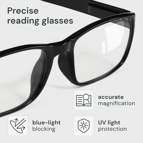 Gaoye Professional Reading Glasses for All Day Use - Computer Readers with Blue Light Protection Value Pack