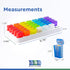 Monthly Pill Organizer - 31 Day Pop Out Pill Pods for Vitamins, Supplements & Medications - Rainbow