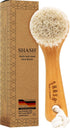 SHASH Since 1869 Hand Made in Germany - Sustainable Exfoliating Face Brush, Soft Goat Bristle for Glowing Complexion