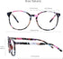 VisionGlobal Blue Light Blocking Glasses for Women, Anti Eyestrain, Stylish Oval Frame, Anti Glare, +1.50