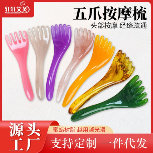 Piegricdiat Portable Massager Scalp Massager Tool Scalp Massager Wide Tooth Combs Neck, Shoulder Back Massager
