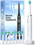 Bymore Electric Toothbrush for Adults, Travel Sonic with 8 Replacement Heads, 5 Modes, 330 Days Charge