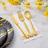 Goodluck 150 Gold Plastic Silverware, Gold Utensil Disposable, Plastic Cutlery Set of 50 Gold Forks, 50 Gold Spoons, 50 Gold Knives for Wedding, Party by Goodluck