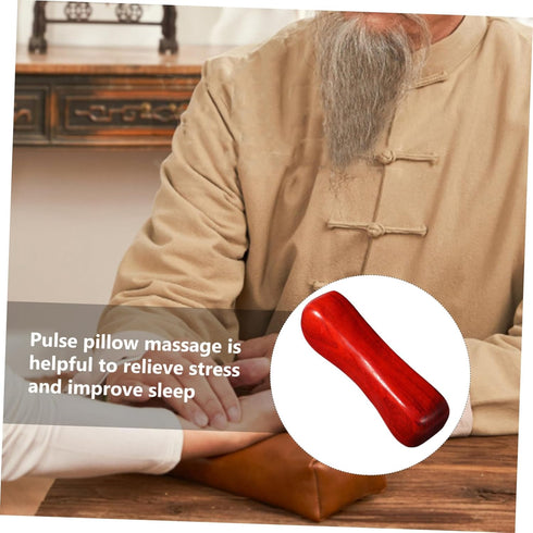 Wooden Wrist Pulse Pillow Comfortable Multi-Function Pulse Cushion for Nursing and Hospital Use Therapeutic Hand