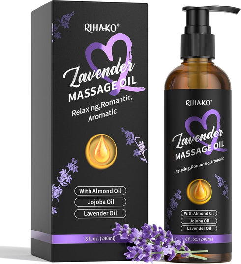 Lavender Sensual Massage Oil for CouplesRelaxing Body Massage Oil for Date Night,Smooth