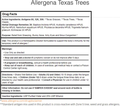 PROGENA Allergena Texas Trees, 2 Fl Ounce