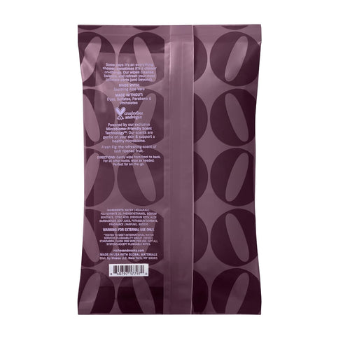 Niches & Nooks 45 pH Balanced Aloe Vera Feminine Flushable Wipes for Women with Sensitive Skin Fresh Fig Odor