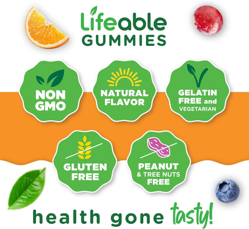 Gummies 90 Gummies Lifeable Prenatal Multivitamin for Women | Iron, Choline & Folic Acid | Prenatal Vitamins