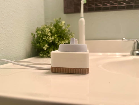 Mid Century Modern Toothbrush Holder, Compatible with Oral B Chargers