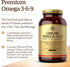 Solgar 1300 mg Omega 3-6-9, Fish Oil Supplement, 120 Softgels, Heart, Joint & Skin Health